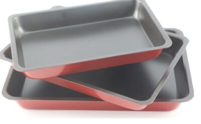 3pcs Non-Stick Roast & Baking Trays Set