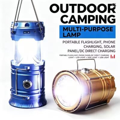 Solar auto charging lantern